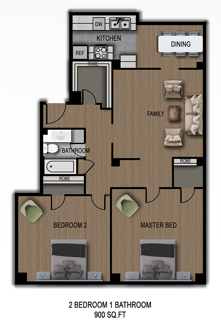 Charbern---Floor-Plan---2-Bedroom-1-Bathroom,-900-SF Charbern---Floor-Plan---2-Bedroom-1-Bathroom,-900-SF